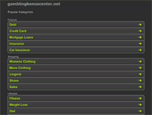 Tablet Screenshot of gamblingbonuscenter.net
